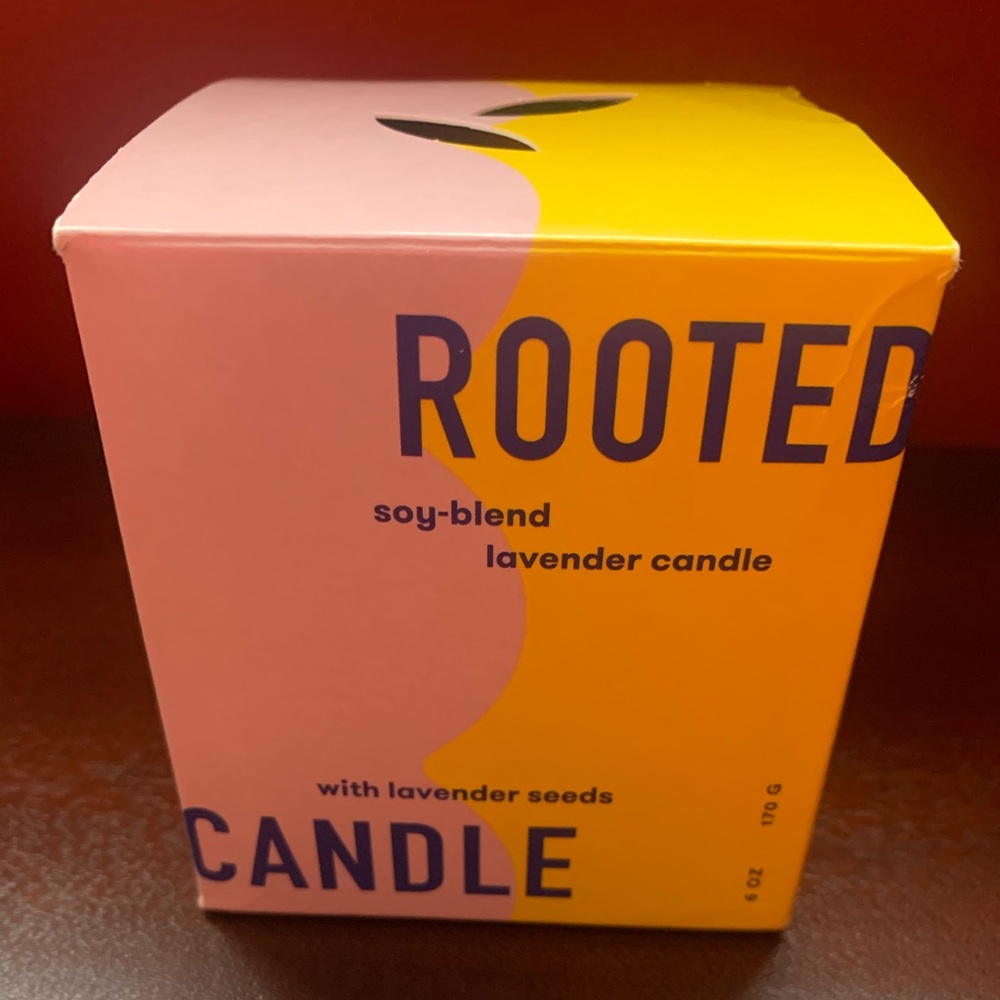 NEW Modern Sprout Rooted Candle, 2 in 1 Lavender Soy Candle with Seeds, 6 oz.